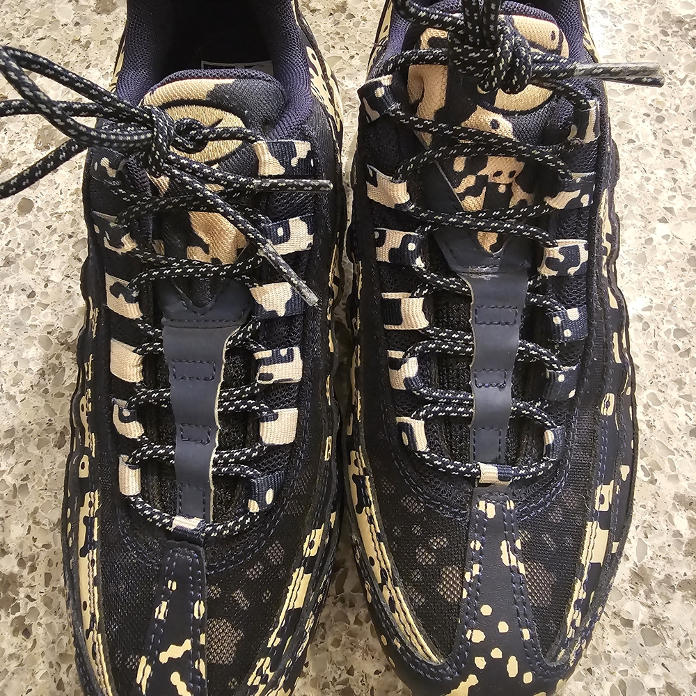 Nike Air Max 95 "Blackend Blue Camo" Sneakers Mens 8.5 - Picture 2 of 12